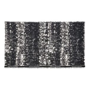 Alexander McQueen abstract-print frayed-trim scarf