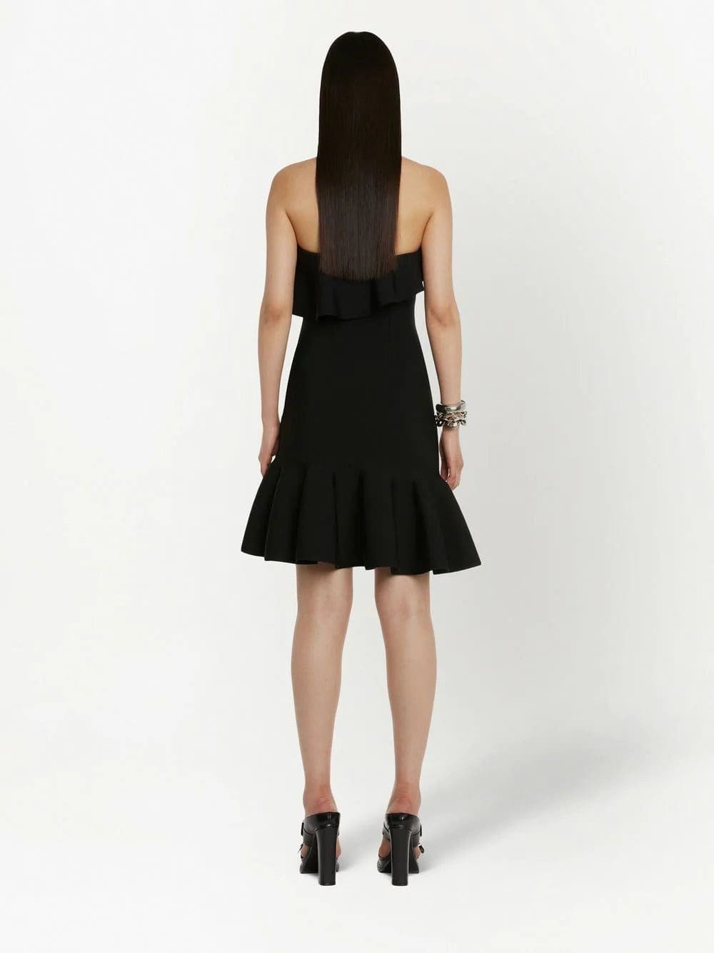 Alexander McQueen strapless ruffled minidress - Image 4