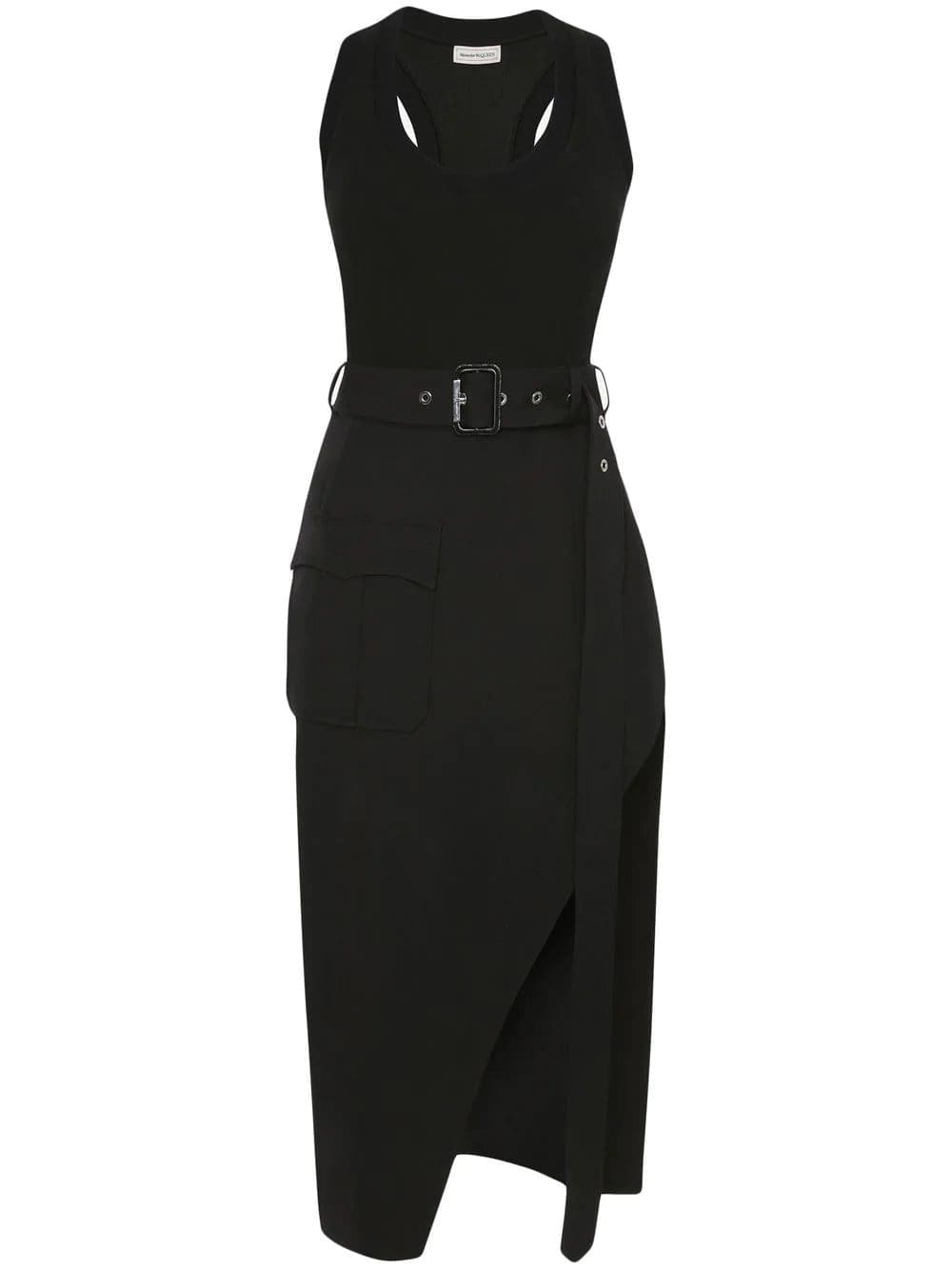 Alexander McQueen trompe l'oeil midi dress