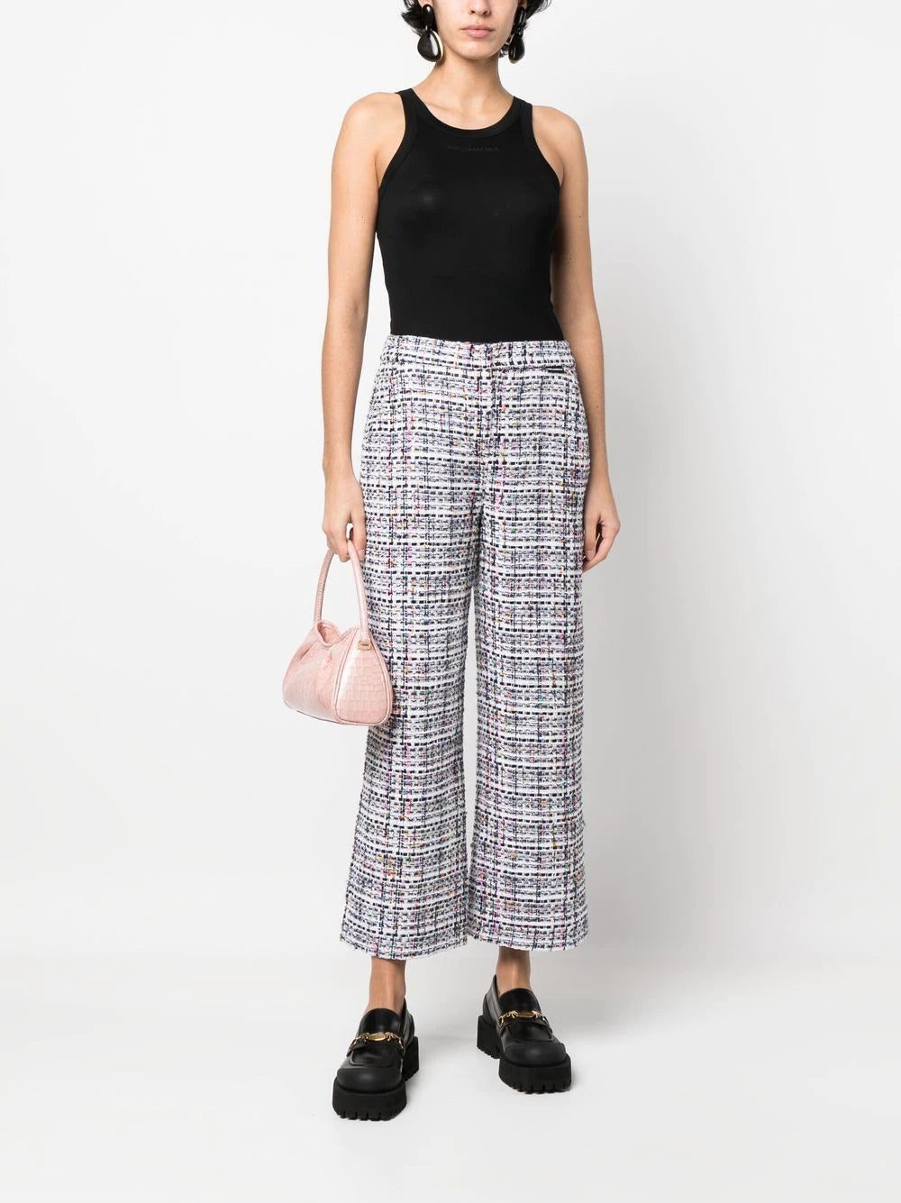 Karl Lagerfeld ribbed cotton tank top - Image 2