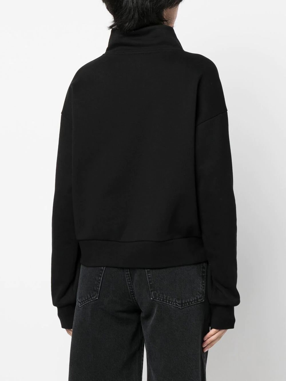 Karl Lagerfeld piped-trim organic-cotton sweatshirt - Image 4