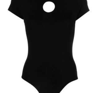 Karl Lagerfeld  cut-out organic cotton bodysuit