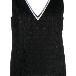 Karl Lagerfeld Kl embroidered lace top