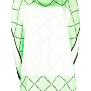 Karl Lagerfeld silk scarf longline top