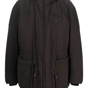 Off-White  logo-patch padded jacket