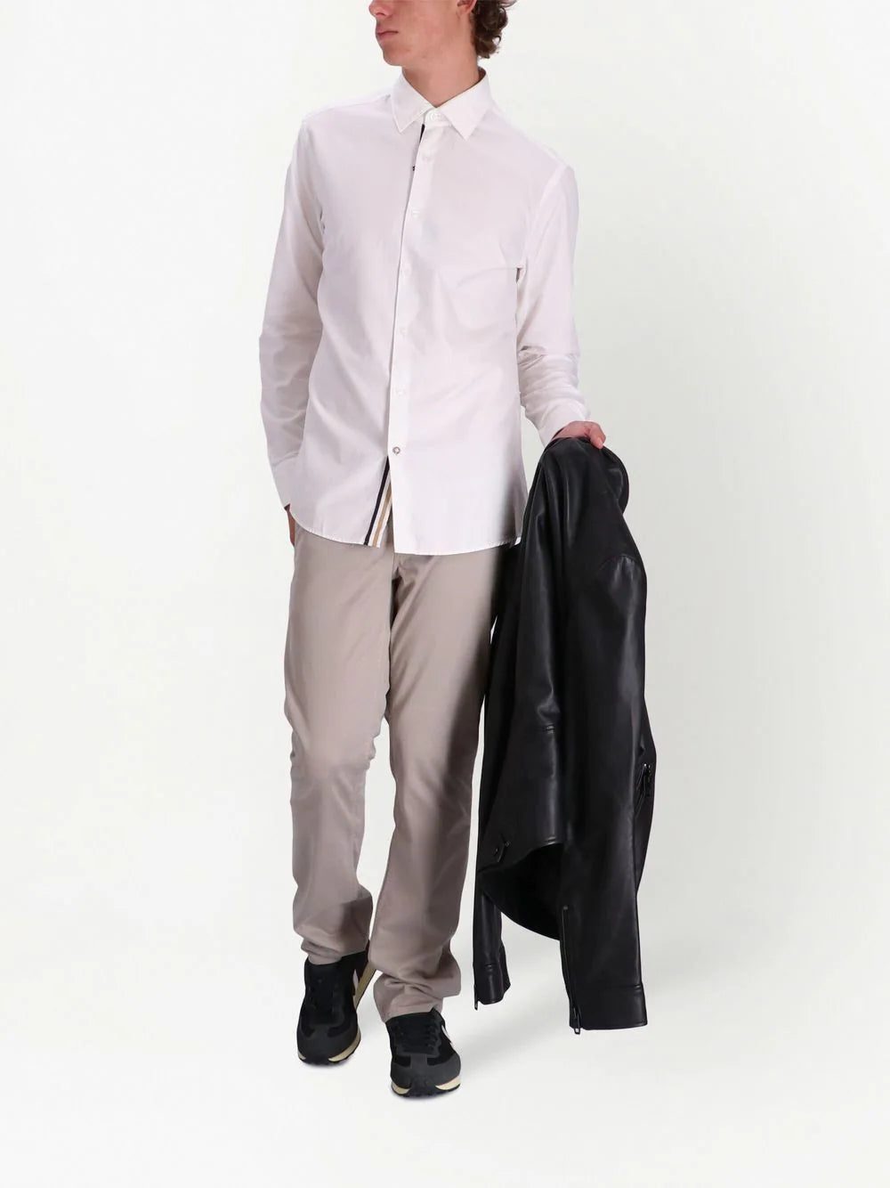 BOSS button-up cotton shirt - Image 2