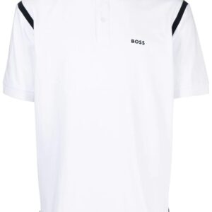 BOSS  logo-print short-sleeved polo shirt