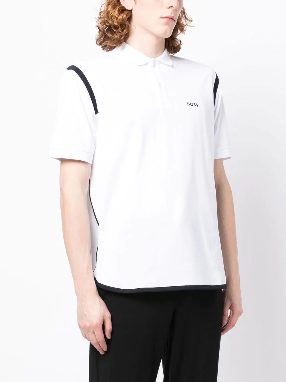 BOSS logo-print short-sleeved polo shirt - Image 3