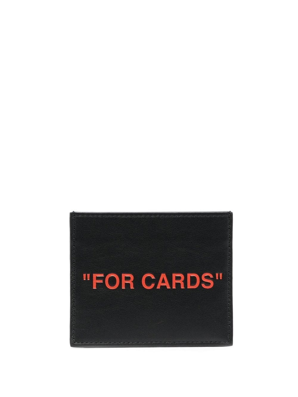 Off-White slogan-print cardholder - Image 2