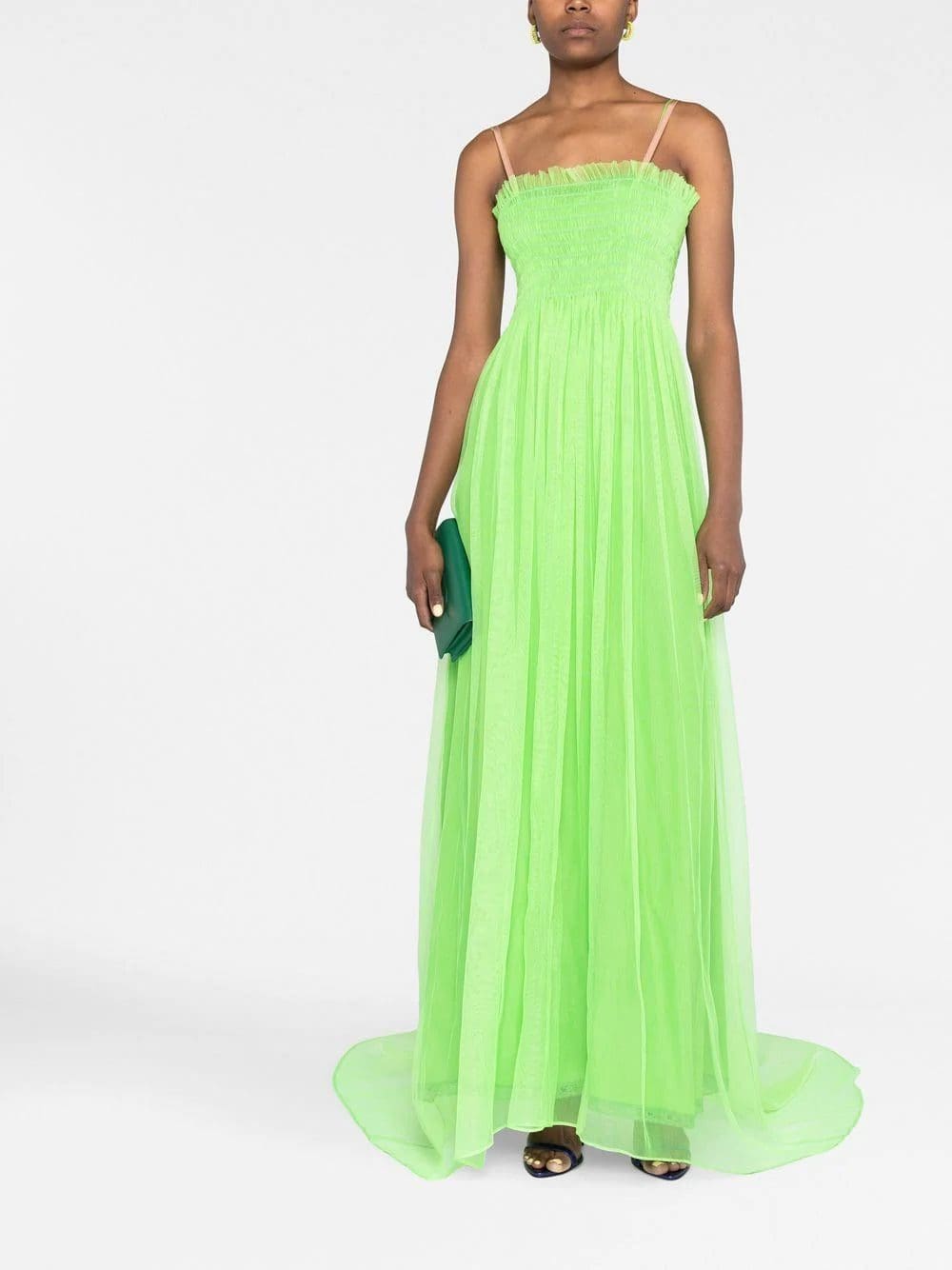 Gucci smocked silk gown - Image 2