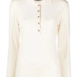 Gucci rib-stitch cashmere polo jumper