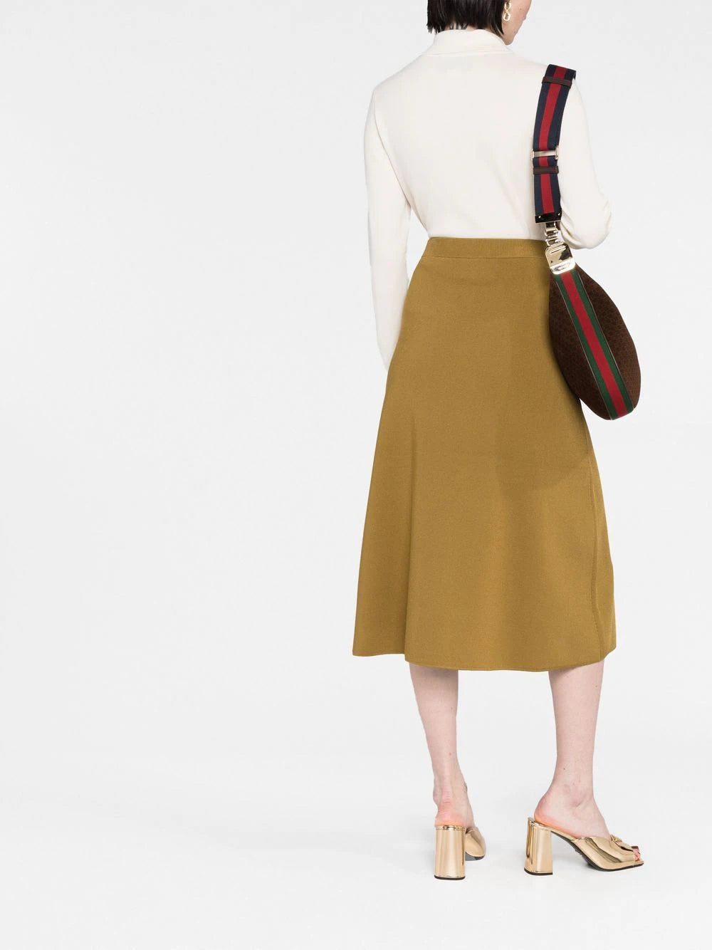 Gucci rib-stitch cashmere polo jumper - Image 4