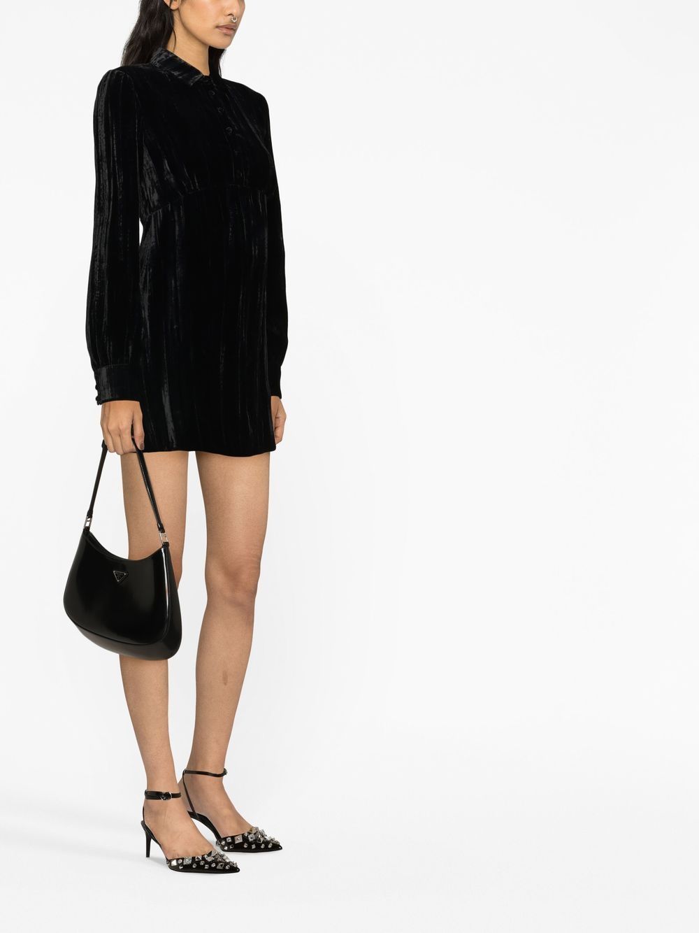 Saint Laurent long-sleeve minidress - Image 3