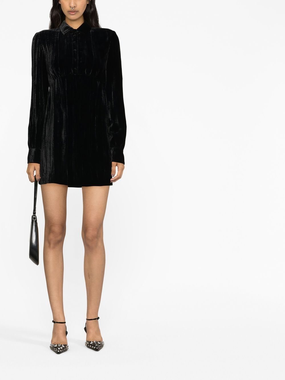 Saint Laurent long-sleeve minidress - Image 5