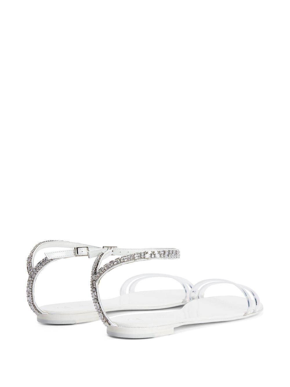 Giuseppe Zanotti Agathe Plexi double-strap sandals - Image 3