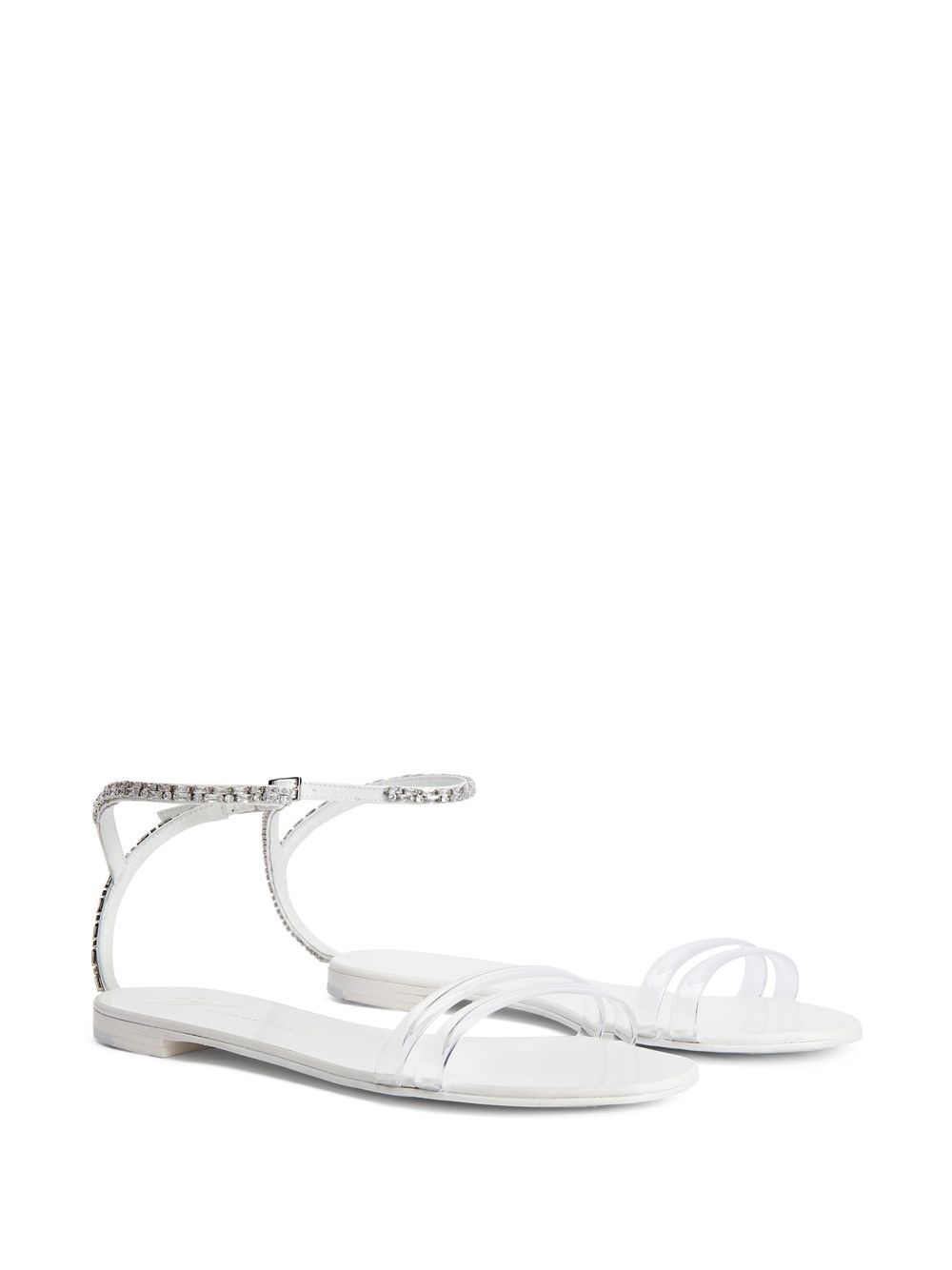 Giuseppe Zanotti Agathe Plexi double-strap sandals - Image 2
