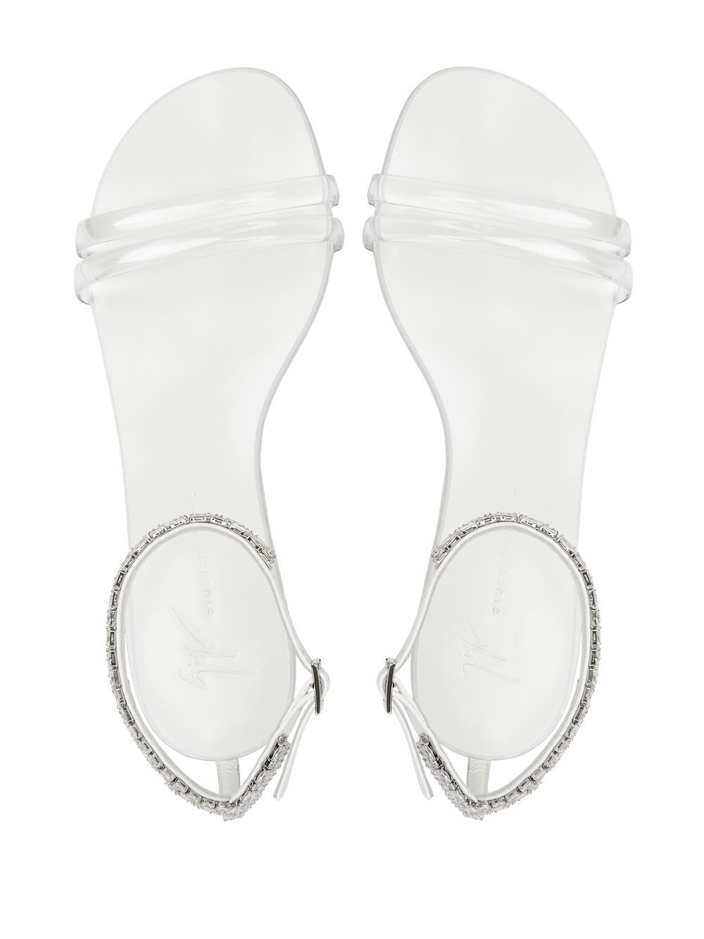 Giuseppe Zanotti Agathe Plexi double-strap sandals - Image 4