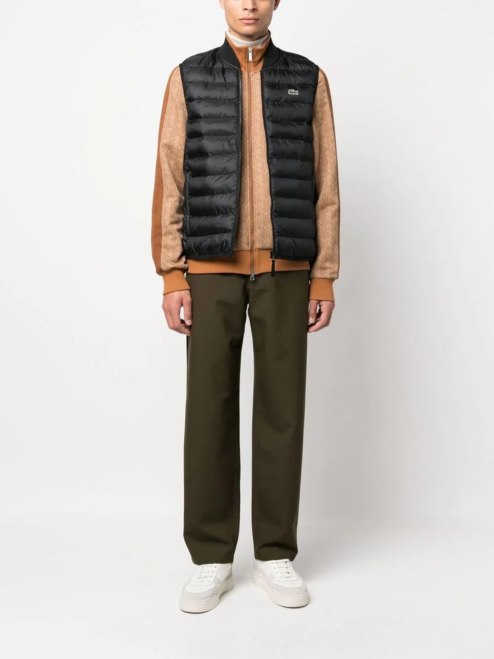 Lacoste embroidered-motif padded gilet - Image 2