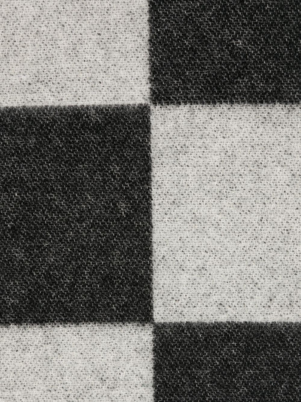 AMIRI checkerboard-pattern knit scarf - Image 2