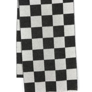 AMIRI  checkerboard-pattern knit scarf
