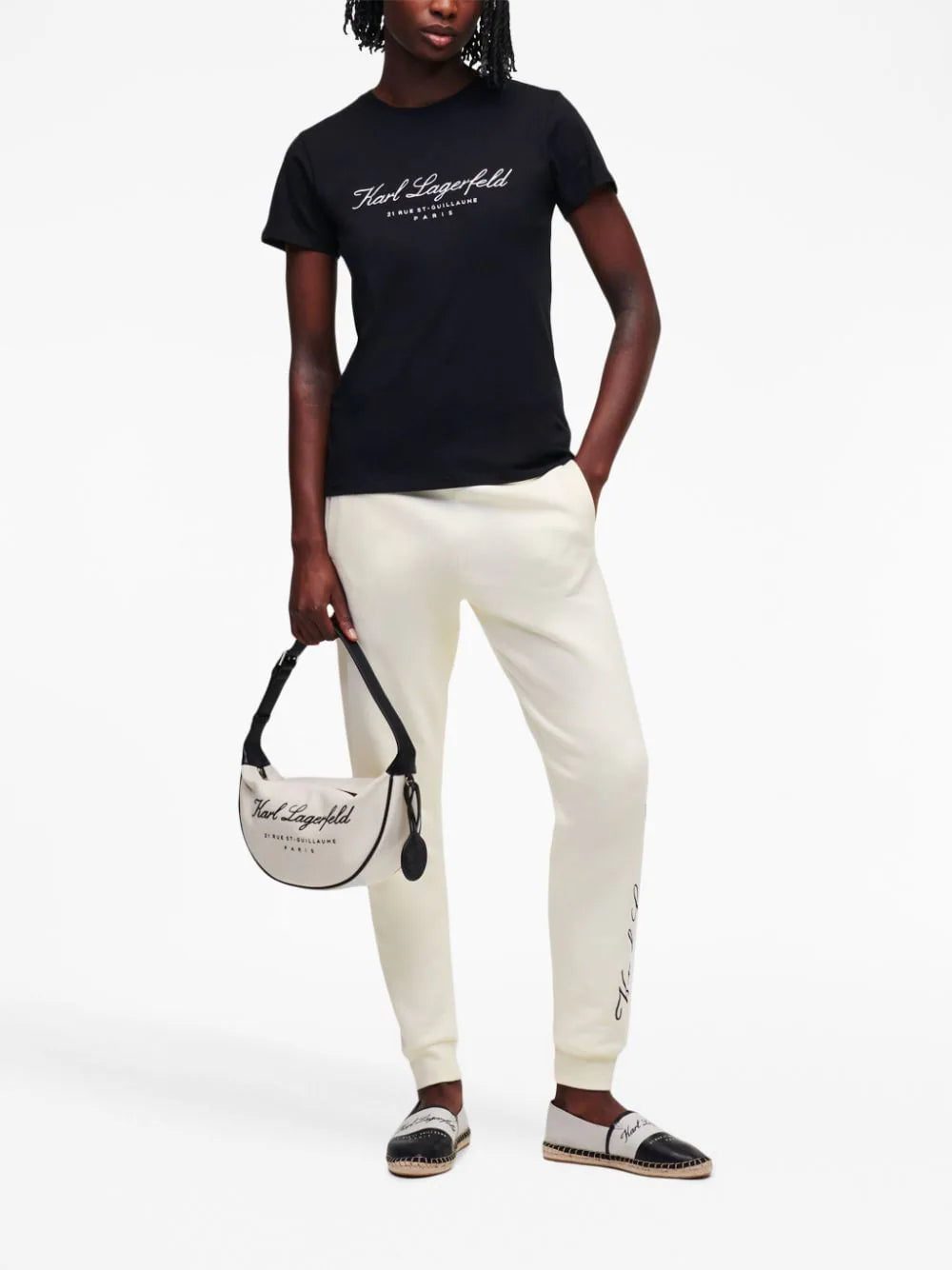 Karl Lagerfeld Hotel Karl embroidered-logo T-shirt - Image 2