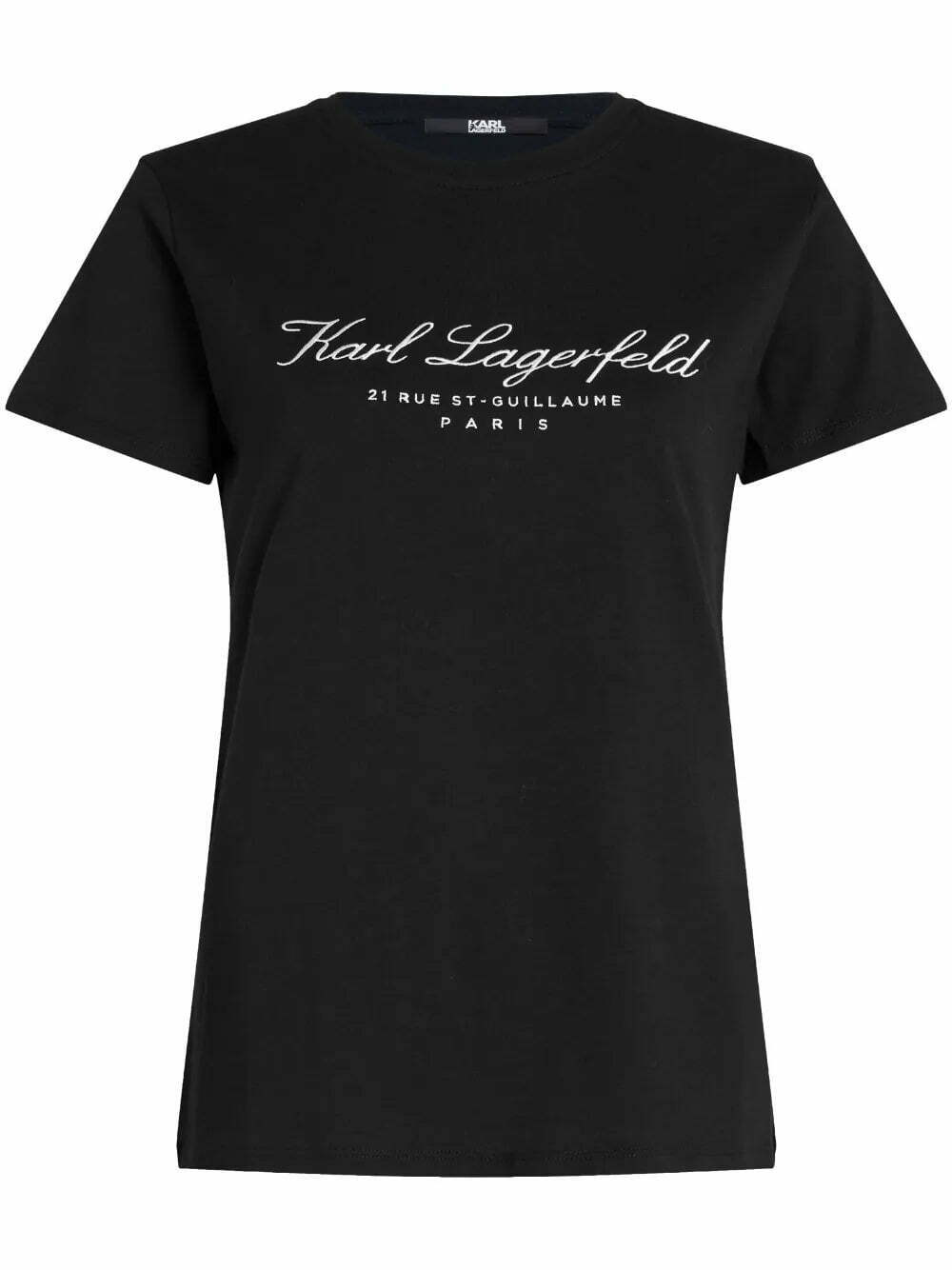 Karl Lagerfeld Hotel Karl embroidered-logo T-shirt