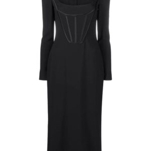 Versace  corset-top midi dress