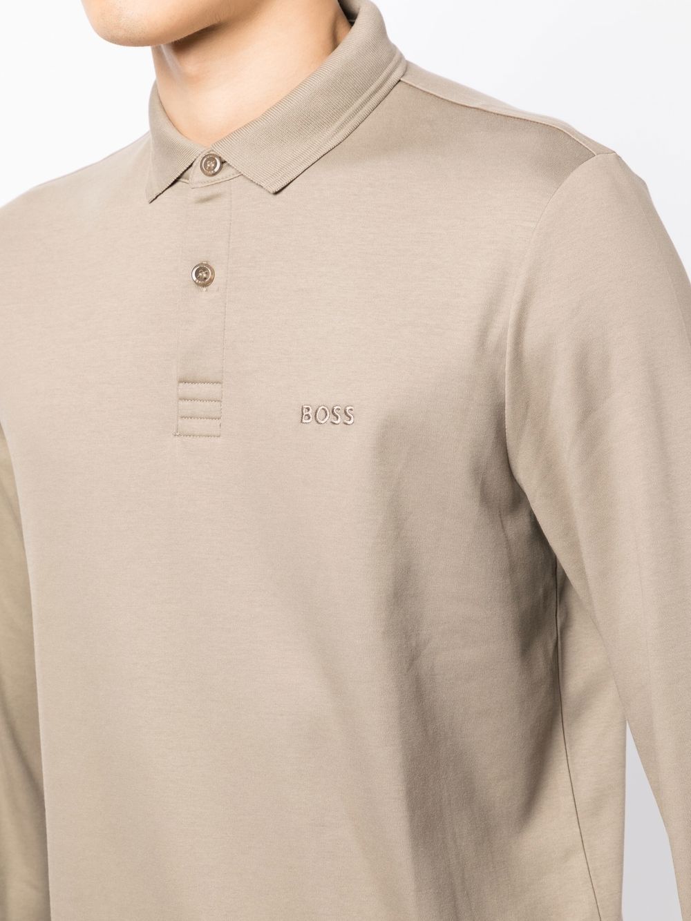 BOSS embroidered-logo polo shirt - Image 4