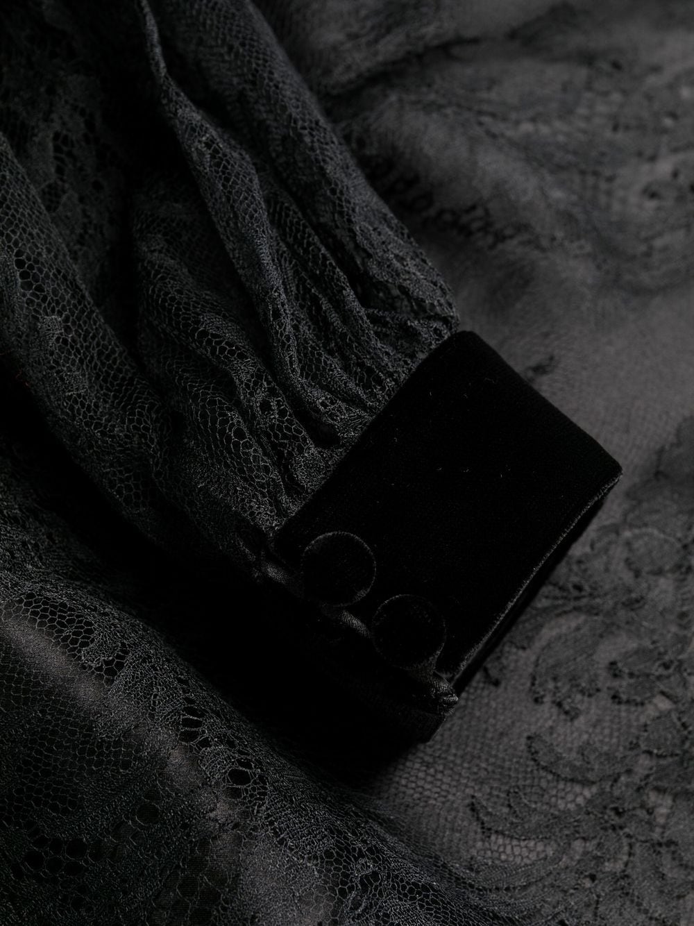 Saint Laurent lace-detail layered mini dress - Image 7