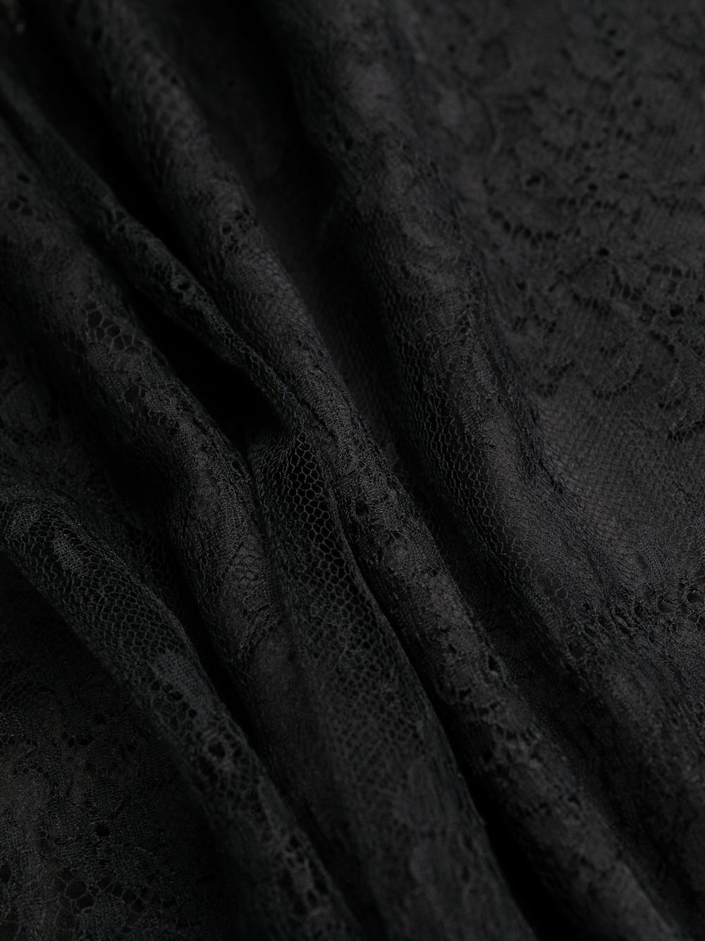 Saint Laurent lace-detail layered mini dress - Image 6