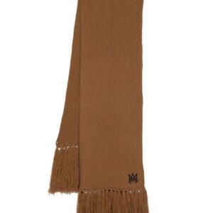 AMIRI  logo-embroidered cashmere scarf