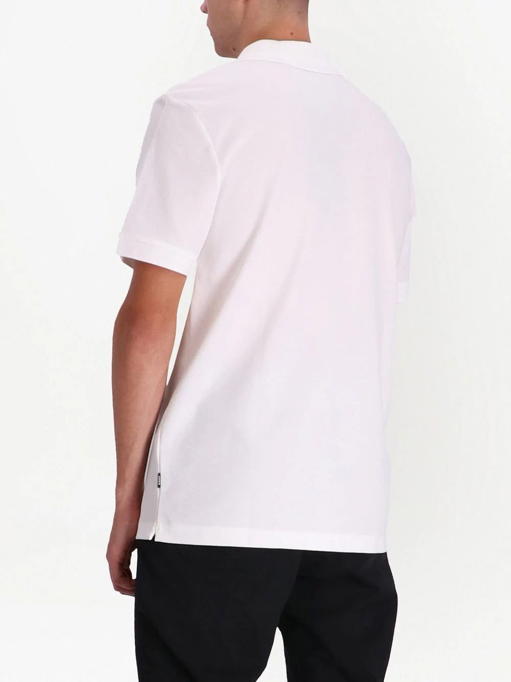 BOSS stripe-detail cotton polo shirt - Image 4