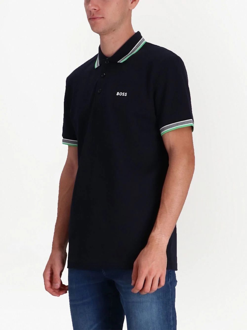 BOSS Paddy logo-print polo shirt - Image 3