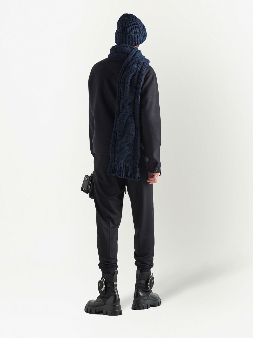 Prada triangle-logo blouson jacket - Image 3