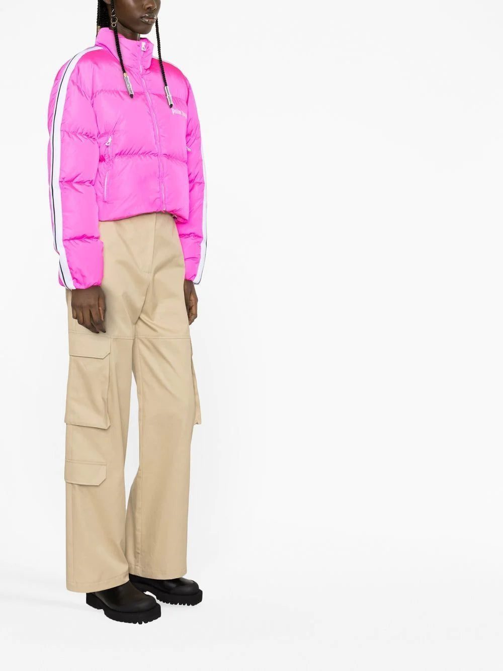 Palm Angels cropped puffer jacket - Image 4