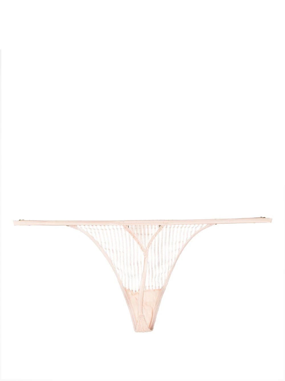 Kiki de Montparnasse striped lace G-string thong - Image 2