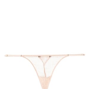 Kiki de Montparnasse striped lace G-string thong