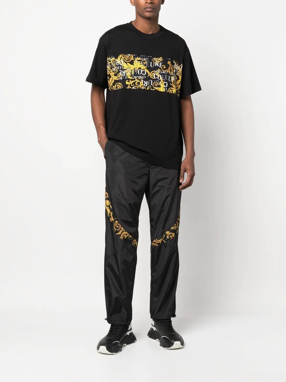 Versace Jeans Couture Baroque-print track pants - Image 2