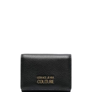Versace Jeans Couture logo-plaque grained leather wallet