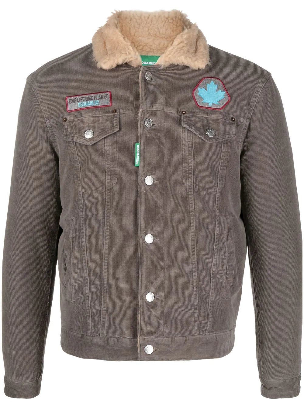 Dsquared2 corduroy patch-detail jacket