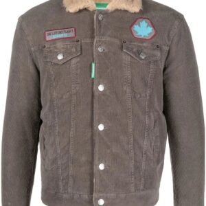Dsquared2  corduroy patch-detail jacket