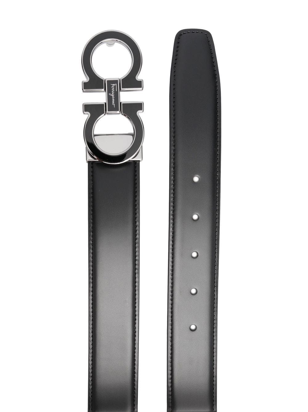 Ferragamo enamelled Gancini-buckle belt - Image 2