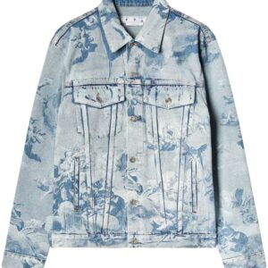 Off-White  Skate painting-print denim jacket
