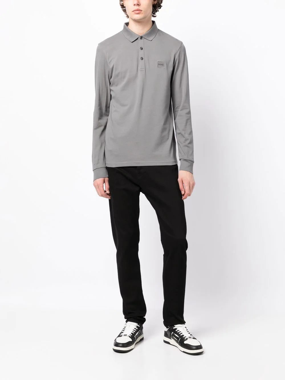 BOSS long sleeve polo shirt - Image 2