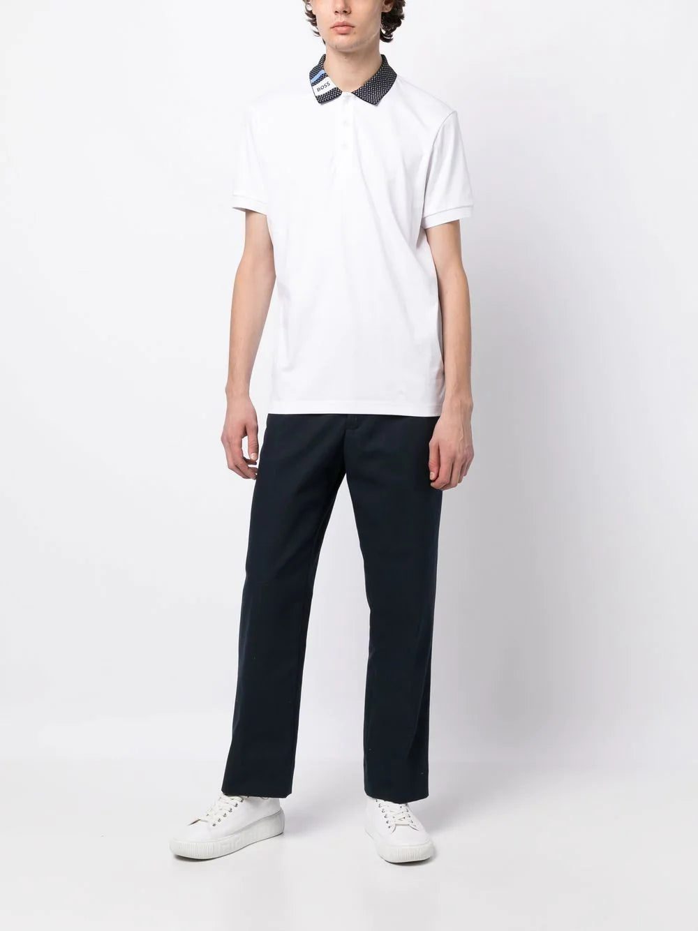 BOSS contrast-collar polo shirt - Image 2