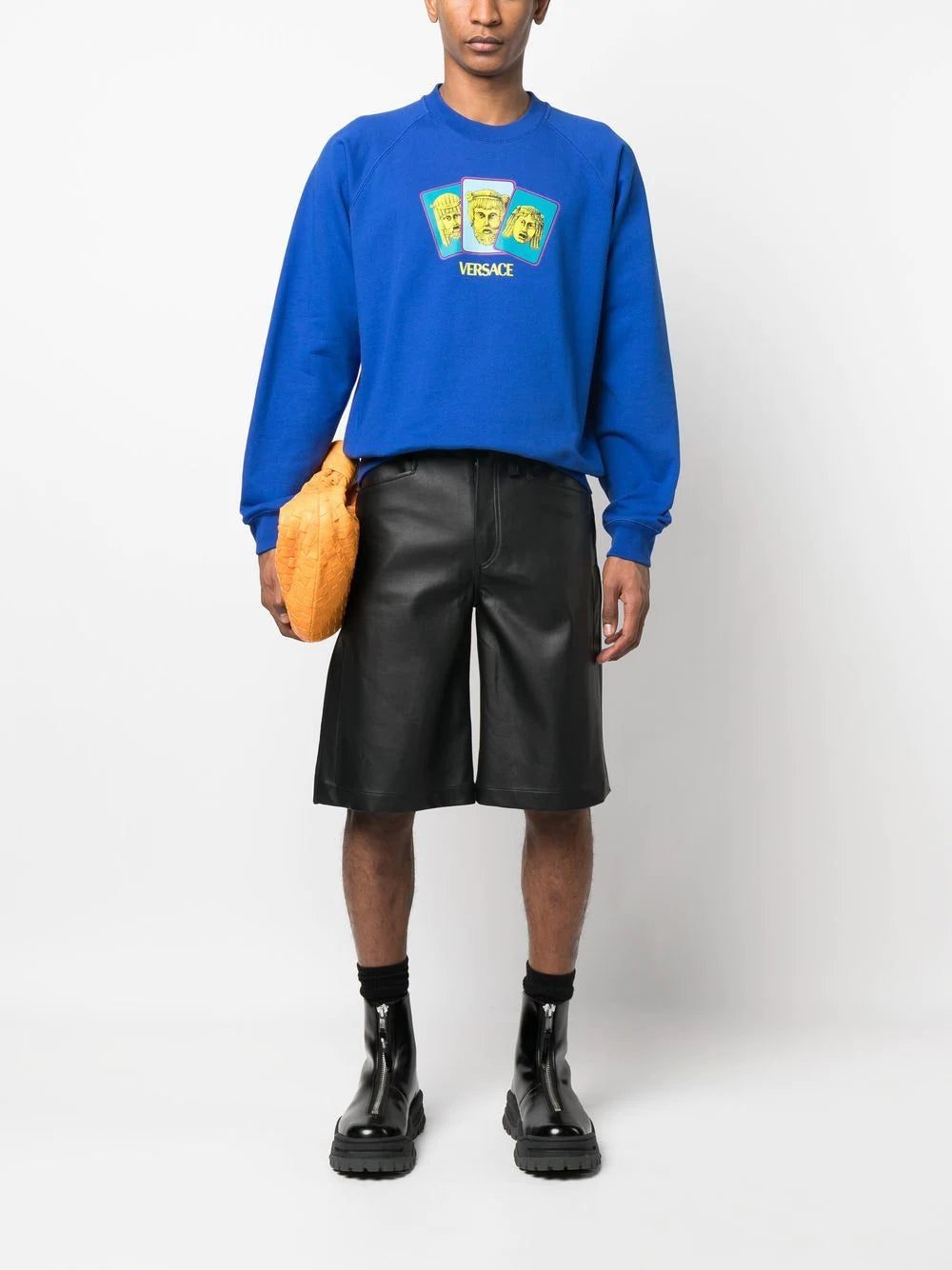 Versace logo-print cotton sweatshirt - Image 2