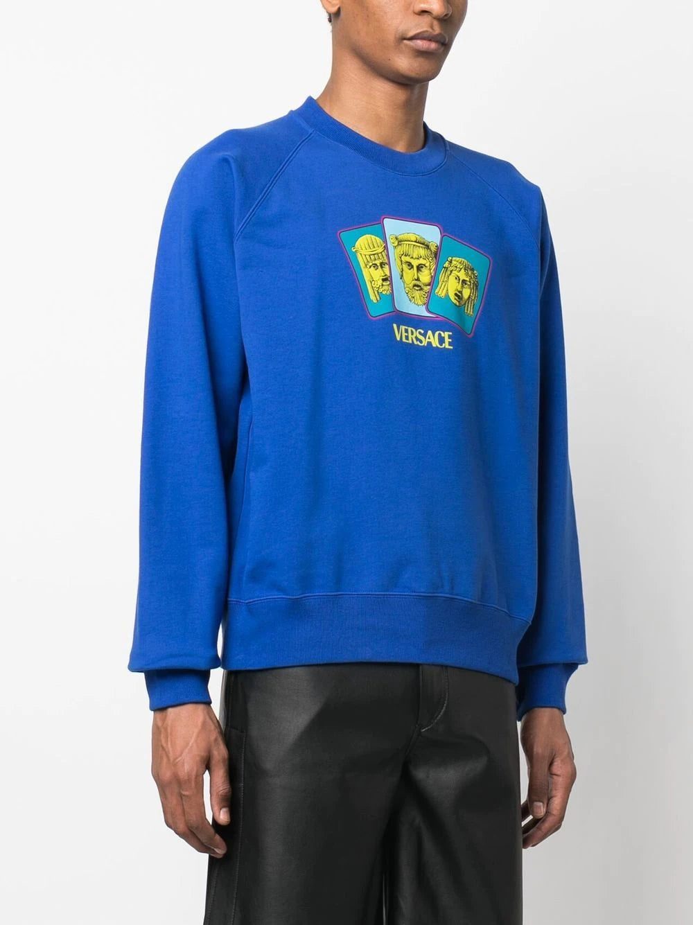 Versace logo-print cotton sweatshirt - Image 2