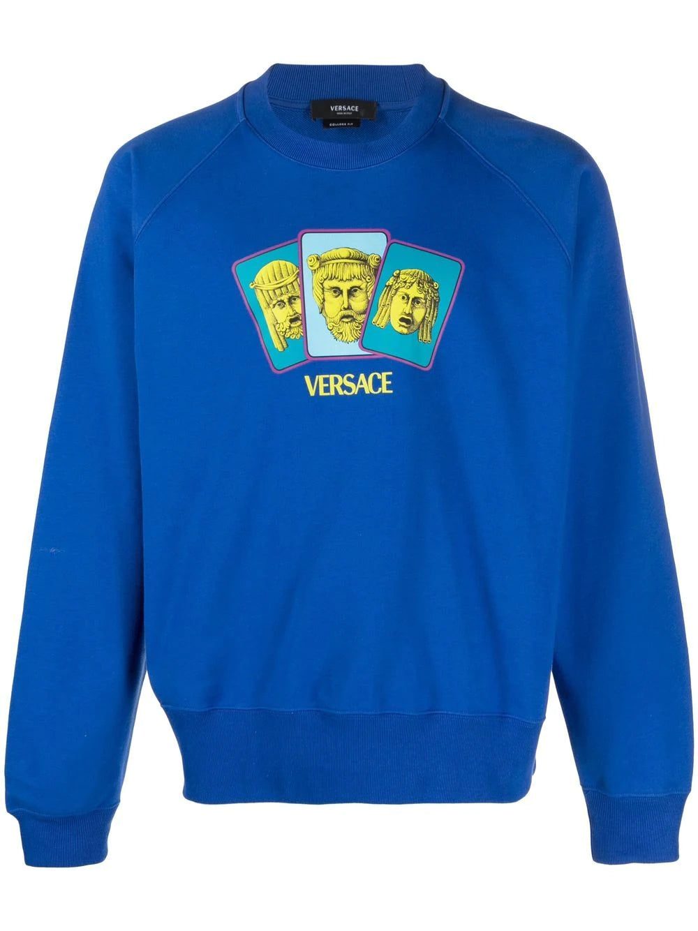 Versace logo-print cotton sweatshirt