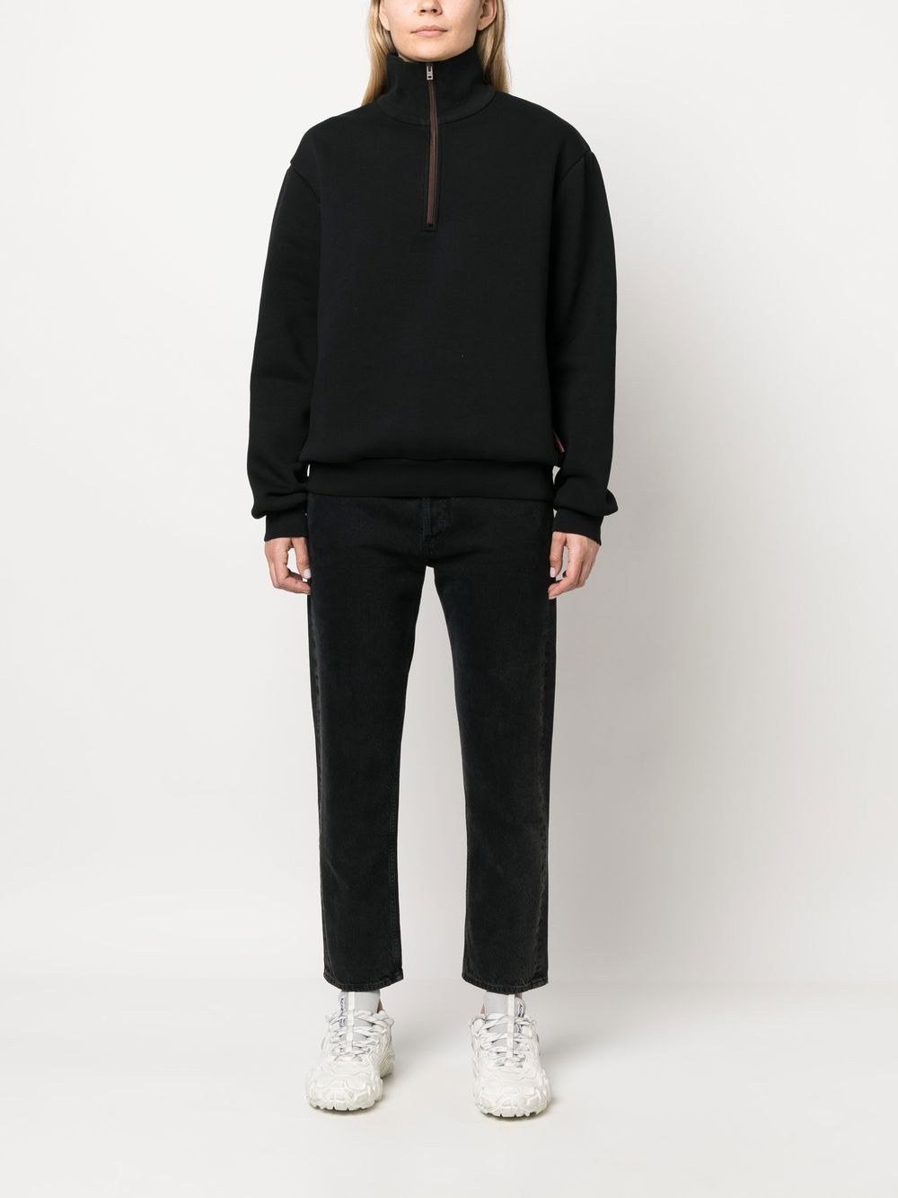 Acne Studios high-neck half-zip sweatshirt - Image 3