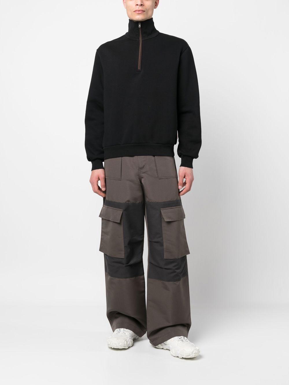 Acne Studios high-neck half-zip sweatshirt - Image 2